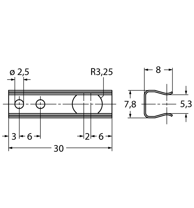 Tekel Anti Rotation Spring Accessories - Long anti-rotation spring